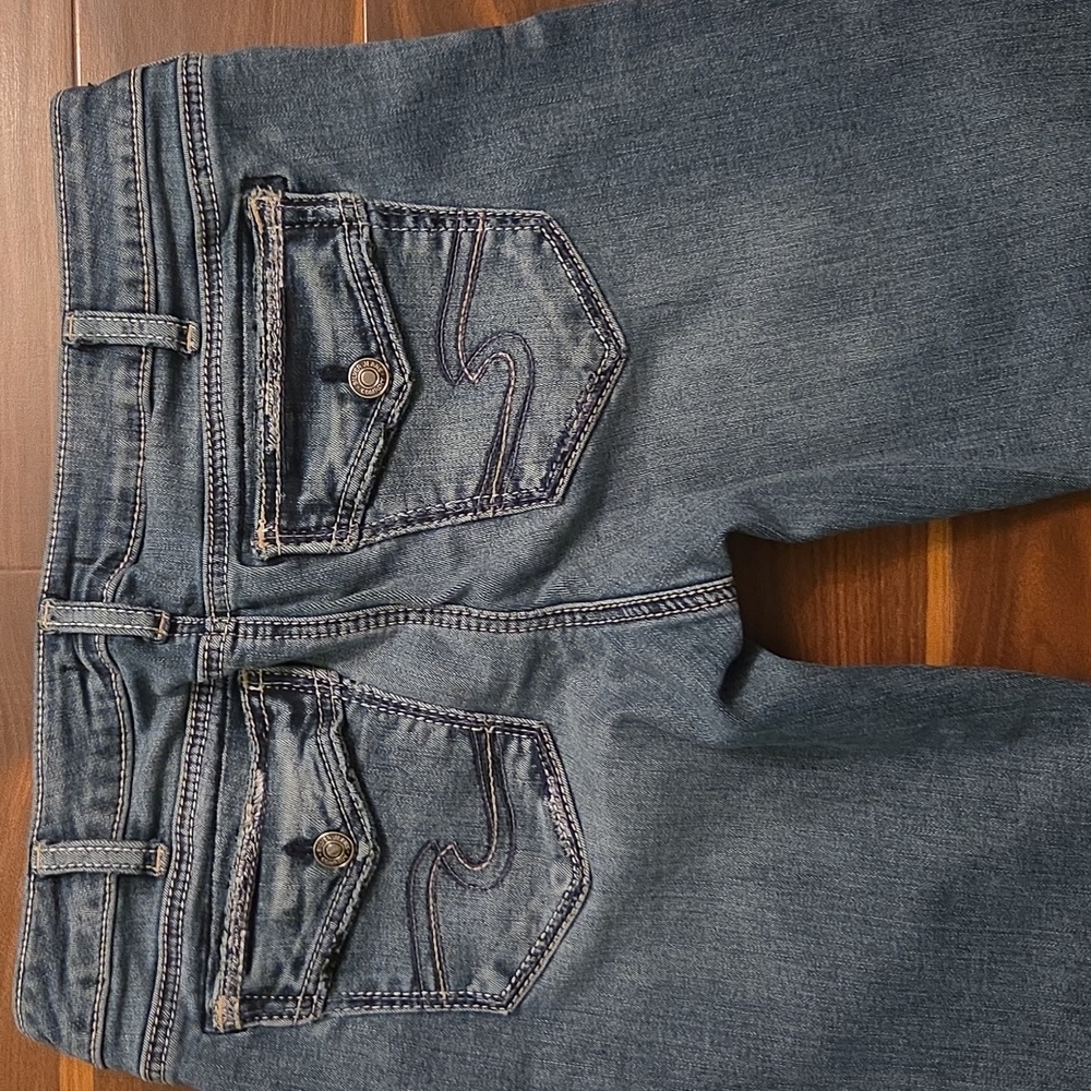 Silver Jeans, Tuesday Slim Boot Cut Classic Blue Denim, 34X31